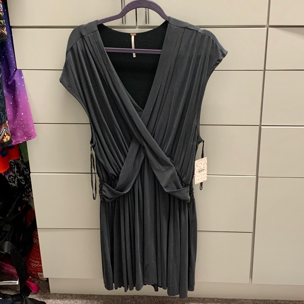 NWT a GRAY FREE POPLE MINI DRESS OR TUNIC